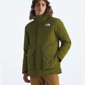 The North Face Explore Farther Parka Forest Olive Men Size Small 550 Down Fill